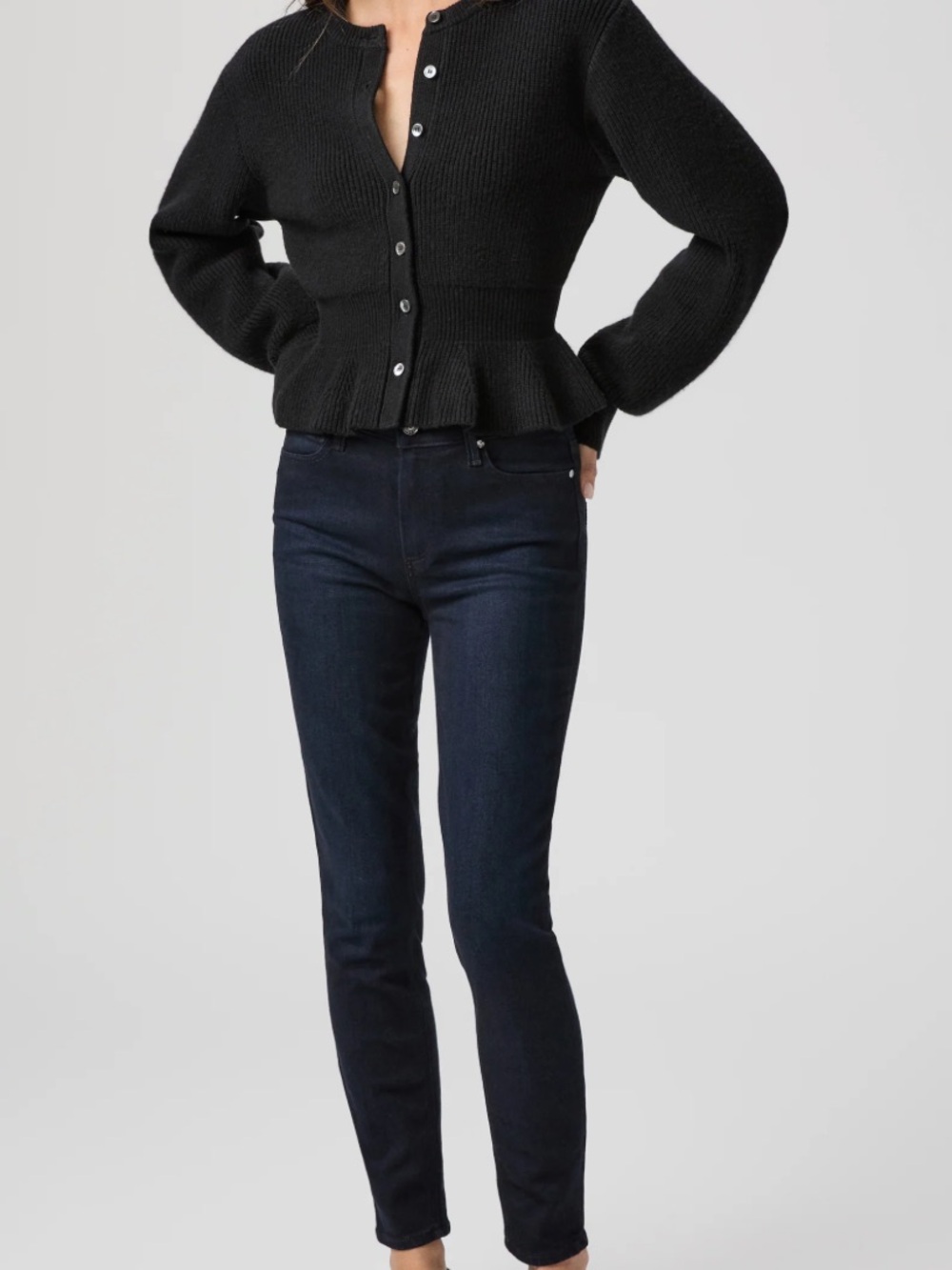 Paige Hoxton Ankle Dark Blue Skinny Jeans 29
